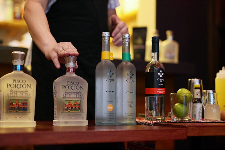 Pisco Tasting im peruanischen Restaurant